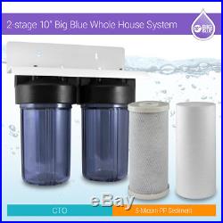 All Clear 10 x 4.5 Big Blue Whole House Water Filter System 1 In/Out Ports