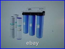Apec Water Whole House 2-triple Stage 15 Gpm Kdf Water Filtration System-new