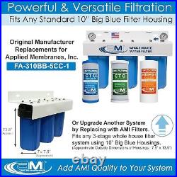 Applied Membranes Inc. 3-Stage Whole-House Water Filter Cartridge Replaceme