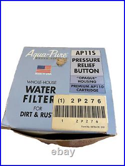 Aqua Pure Whole House Water Filter AP11S For Dirt & Rust NIB