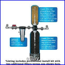 Aquasana EQ-400 Chloramine Whole House Water Filter + Professional Install Kit