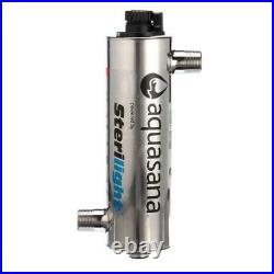 Aquasana Ultraviolet Water Purifier 8 GPM Slim Compact Indoor Stainless Steel