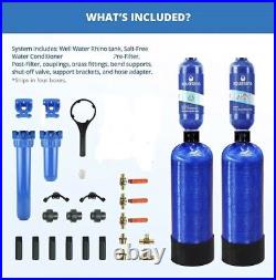 Aquasana Whole House WELL WATER Filter System + Conditioner + Pro Install