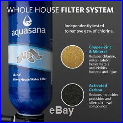 Aquasana Whole House Water Filtration System 4-Stage Low Maintenance Tank