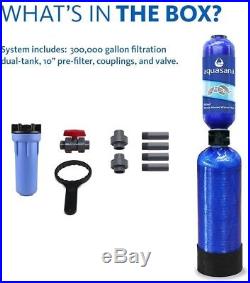 Aquasana Whole House Water Filtration System Chlorine Removal 4-Stage 300,000Gal