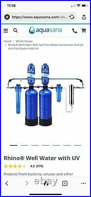 Aquasana whole house water filter system