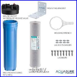 Aquasure Whole House Water Filter with 5 Micron Coconut Shell Carbon Block 20