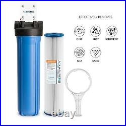 Aquasure Whole House Water Filter with Pleated Sediment Filter 20 30 micron
