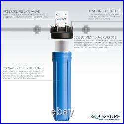 Aquasure Whole House Water Filter with Sediment + GAC Carbon High Capacity Filter