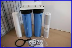 Aquatic Life Two-Stage 20 Whole House Water Filtration System Filter 3/4 FPT