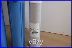 Aquatic Life Two-Stage 20 Whole House Water Filtration System Filter 3/4 FPT