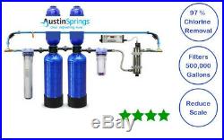 Austin Spring Whole House Water Filter w Salt Free Soft UV Lgt Pre&Post Filter+