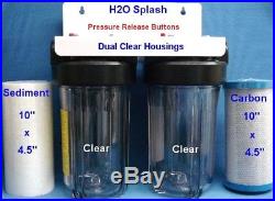 Big Blue 10 Dual (Clear) Whole House Water Filter / RO