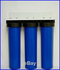 Big Blue 20 Triple Whole House Water Filter- Sediment & Carbon Filters