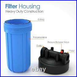 Big Blue 3 Stage Whole House System Water Filter 10 Sediment and Carbon Sets