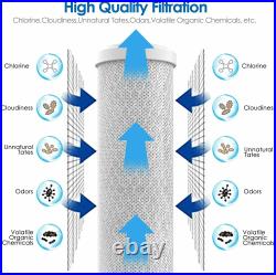 Big Blue 3 Stage Whole House System Water Filter 10 Sediment and Carbon Sets