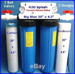 Big Blue Dual 20 Whole House Water Filter/1 Inch Ports