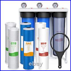 Big Blue Whole House Water Filter System 20x4.5 Sediment Filter 150,000 Gal