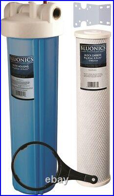 Bluonics 110W UV Ultraviolet Sediment & Carbon Well Water Filter Purifier 24 GPM