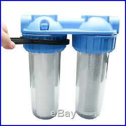 DasMarine Dual Whole House Water Filter Purifier (With Filters) Sediment Filter