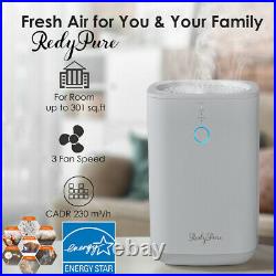 Desktop H13 HEPA Air Purifier for Home Portable Room Air Cleaner Powerful 3Stage