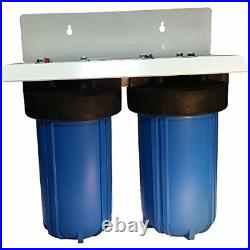 Dual 10 Big Blue Water Filter System Sediment and KDF 55+Carbon 4.5 x 10
