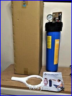 Express Water Whole House 1 Stage Home Water Filtration Filter System with Gauge