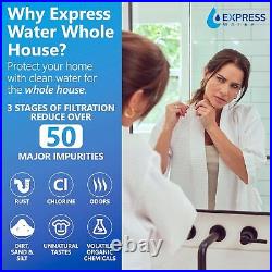 Express Water Whole House Water Filter System 3-Stage Water Filtration System