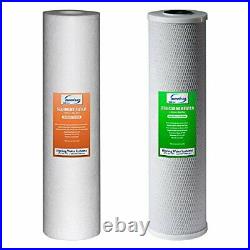 F2WGB22B 4.5 x 20 2-Stage Whole House Water Filter Replacement Pack Set wi