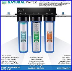 F3WGB32BM 4.5 X 20 3-Stage Whole House Water Filter Set Replacement P