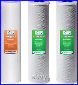 F3WGB32BM 4.5 X 20 3-Stage Whole House Water Filter Set Replacement Pack with