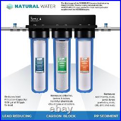 F3WGB32BPB 4.5 x 20 3-Stage Whole House Water Filter Replacement Pack with