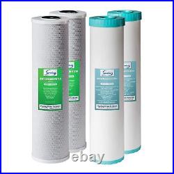 F4WGB22BM 4.5 x 20 2-Stage Whole House Water Filter Set Pack with CTO Carbo