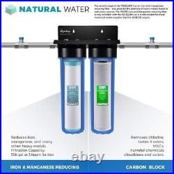 F4WGB22BM 4.5 x 20 2-Stage Whole House Water Filter Set Pack with CTO Carbo