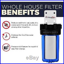 FLECK Controlled Whole House Water Softener System + Carbon Tank