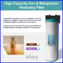 Filter Iron Manganese Reducing Water Filter High Capacity 4.5 X 20