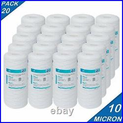 Fit for Big Blue 10x4.5 String Wound Whole House Sediment Water Filter 20 Pack