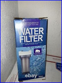Flotec Sediment Water Filter Reduces Dirt Rust and Sand/whole House Installation