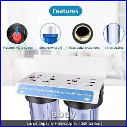 Geekpure 3 Stage Whole House Water Filter System with Housing PP and Carbon Filter