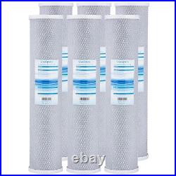 Geekpure Carbon Block Whole House Replacemen Water Filter 20 x 4.5-5Mic Pack 6