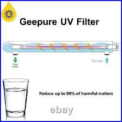 Geekpure Whole House UV Water Filterwith Extra 2 Filter+2 Quartz Sleeve-12 GPM