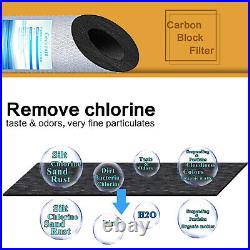 Geekpure Whole House Water Filtration with 10 Inch Big Housing 5 Mic Carbon Filter