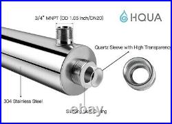 HQUA-OWS-12 Ultraviolet Water Purifier Sterilizer Filter for Whole House