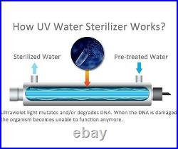 HQUA-OWS-12 Ultraviolet Water Purifier Sterilizer Filter for Whole House