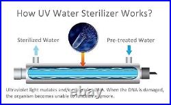 HQUA-OWS-12 Ultraviolet Water Purifier Sterilizer Filter for Whole House 12GPM +