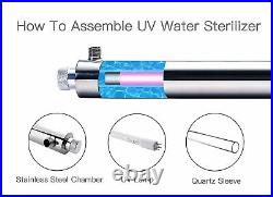 HQUA OWS-12 Ultraviolet Water Sterilizer for Whole House 12GPM 110V 40W