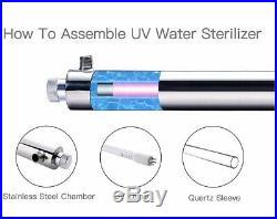 HQUA-OWS- 6 Ultraviolet Water Purifier Sterilizer Filter for Whole House 12GPM +