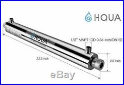 HQUA-OWS- 6 Ultraviolet Water Purifier Sterilizer Filter for Whole House 12GPM +