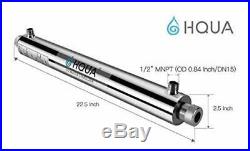 HQUA-OWS-6 Ultraviolet Water Purifier Sterilizer for Whole House, 6GPM 110V