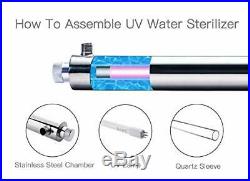HQUA-OWS-6 Ultraviolet Water Purifier Sterilizer for Whole House, 6GPM 110V